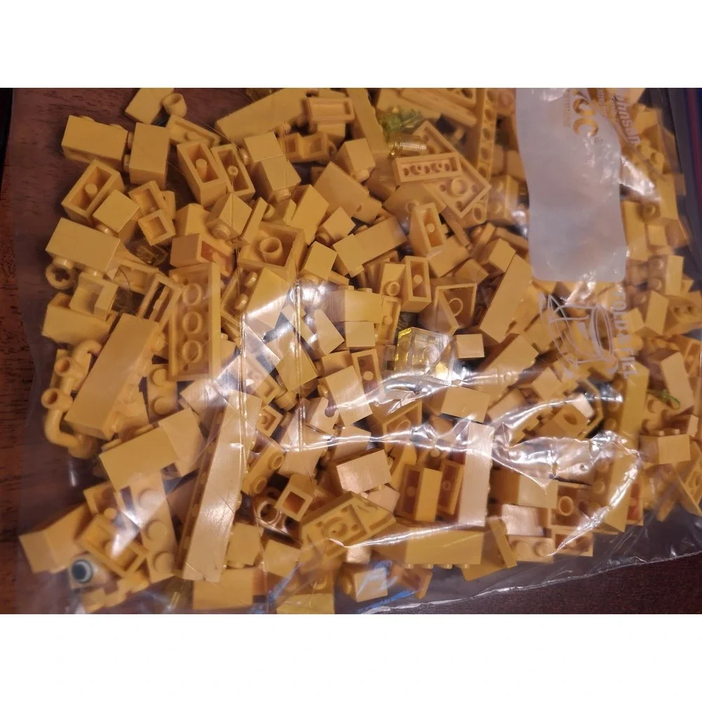 LEGO Yellow 1/2 pound Bulk Bricks & Parts Mixed Lot Building Pieces Assortment